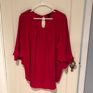 Ann Taylor XXL red blouse